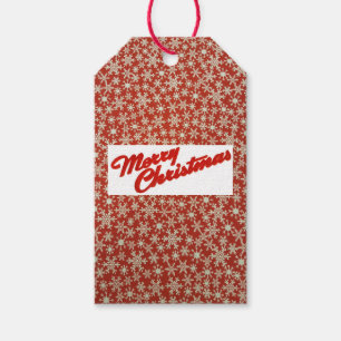 Schneeflocken-Geschenk-Tag Geschenkanhänger