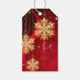 Schneeflocken Geschenkanhänger