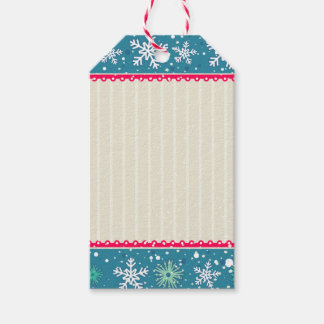 Schneeflocken & Geschenkmarken Geschenkanhänger