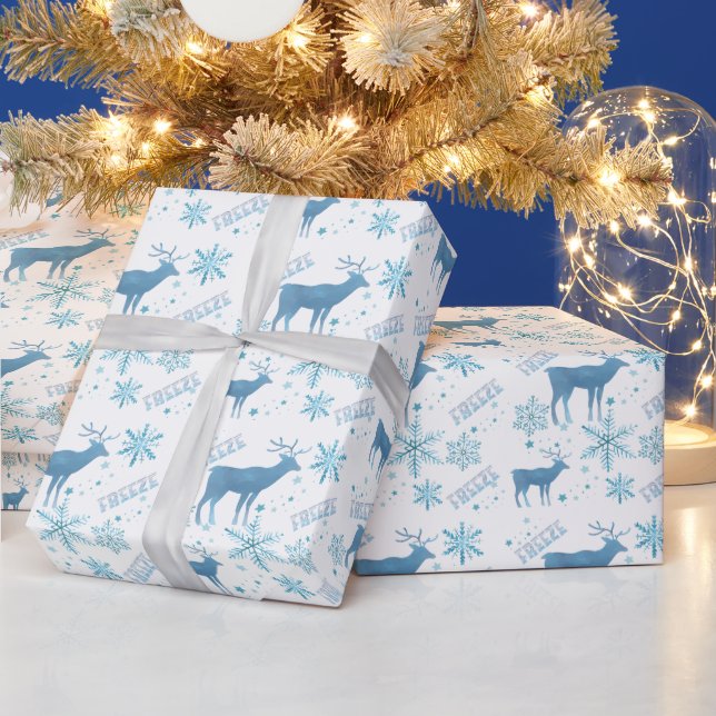 Schneeflocken Geschenkpapier (Feiertage)