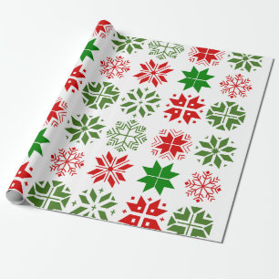 Schneeflocken Geschenkpapier