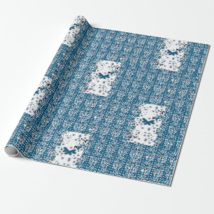 Schneeflocken Geschenkpapier