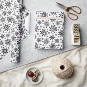 Schneeflocken Geschenkpapier