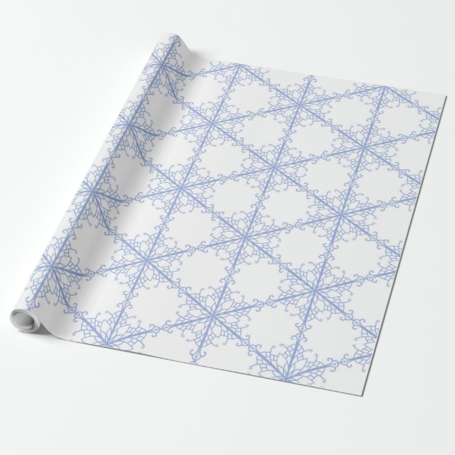 Schneeflocken Geschenkpapier (Ungerollt)