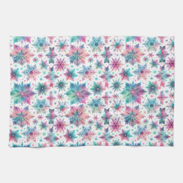 Schneeflocken Geschirrtuch