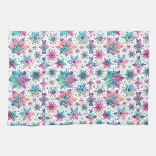 Schneeflocken Geschirrtuch