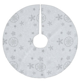 Schneeflocken Glitzern Glitzer Weißer Weihnachtssc Polyester Weihnachtsbaumdecke