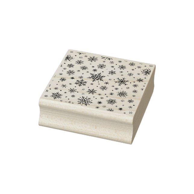 Schneeflocken Gummistempel (Stempel)