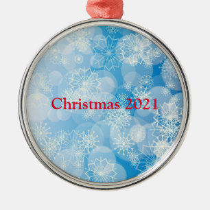 Schneeflocken Hintergrund Ornament Aus Metall