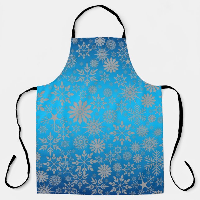 Schneeflocken Holiday Schürze (Vorderseite)