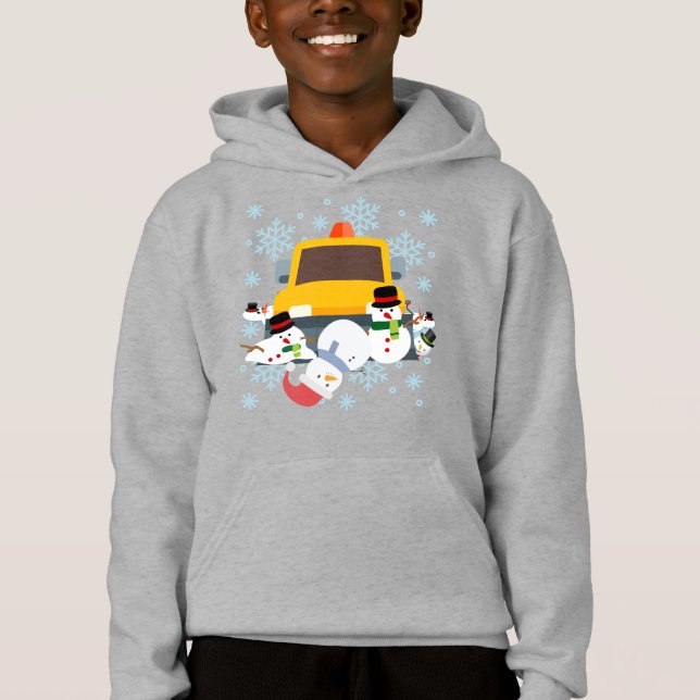 Schneeflocken Hoodie (Vorderseite)