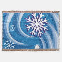 Schneeflocken im Wind -