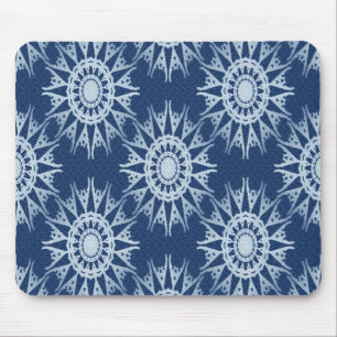 Schneeflocken in blau... mousepad