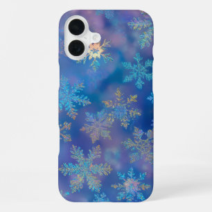 Schneeflocken iPhone 16 Plus Hülle