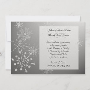Schneeflocken-Juwelen/ Hochzeit Einladung