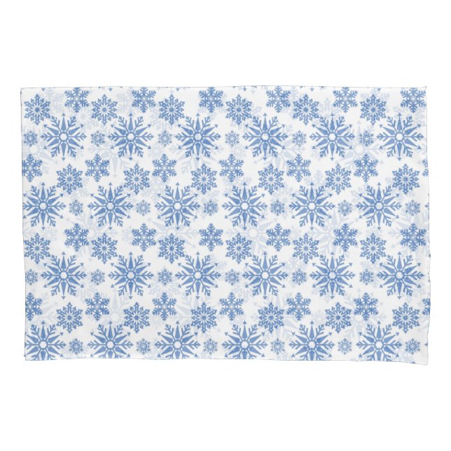 Schneeflocken Kissenbezug (Vorderseite-Links)
