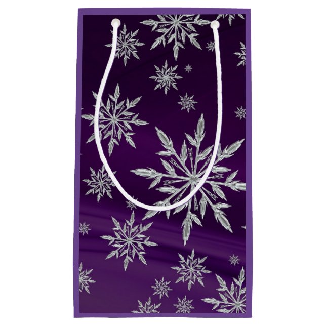 Schneeflocken Kleine Geschenktüte (Vorderseite)