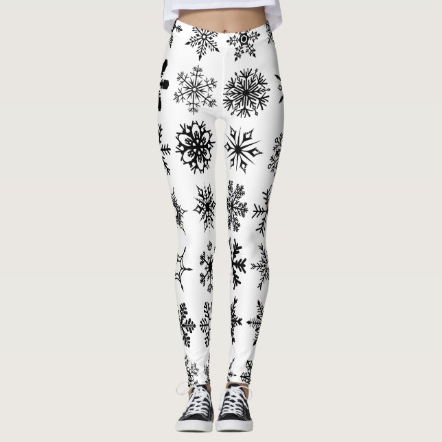 Schneeflocken Leggings (Vorderseite)