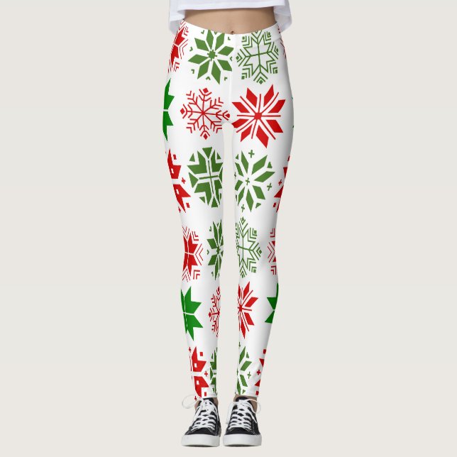 Schneeflocken Leggings (Vorderseite)