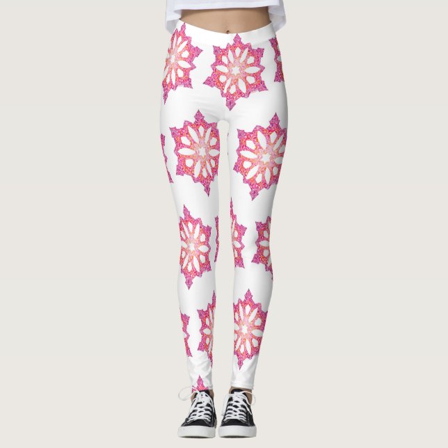 Schneeflocken-Leggings Leggings (Vorderseite)
