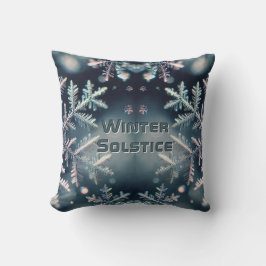 Schneeflocken / Mond / Wintersonne Kissen