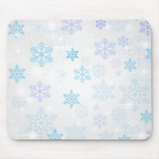 Schneeflocken Mousepad (Vorne)