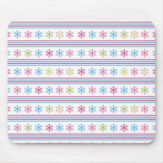 Schneeflocken Mousepad (Vorne)