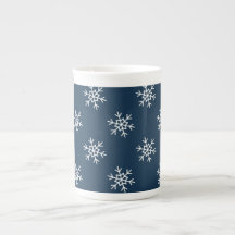 Schneeflocken-Muster Festliche Tasse