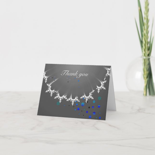 Schneeflocken naomis_collection feiertagskarte (Vorderseite)