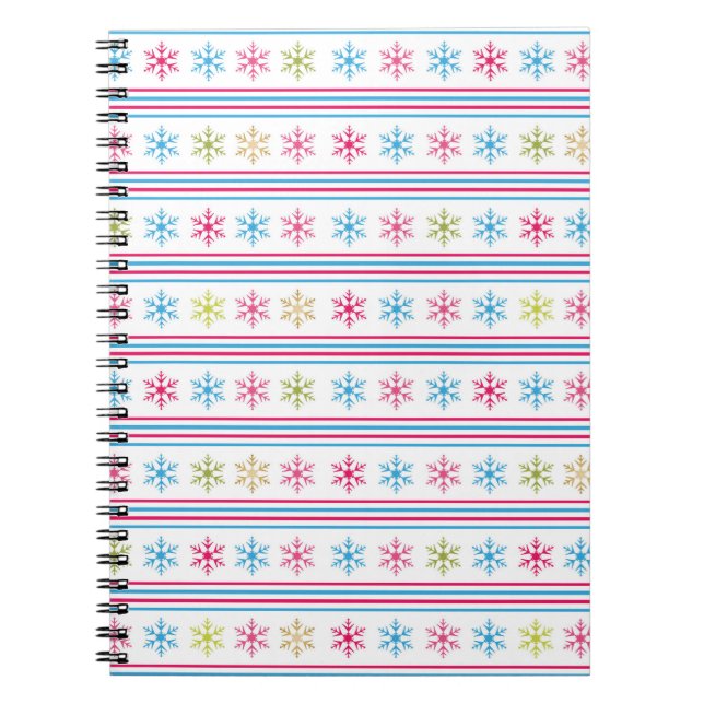 Schneeflocken Notizblock (Vorderseite)