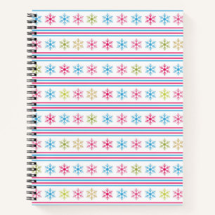 Schneeflocken Notizbuch