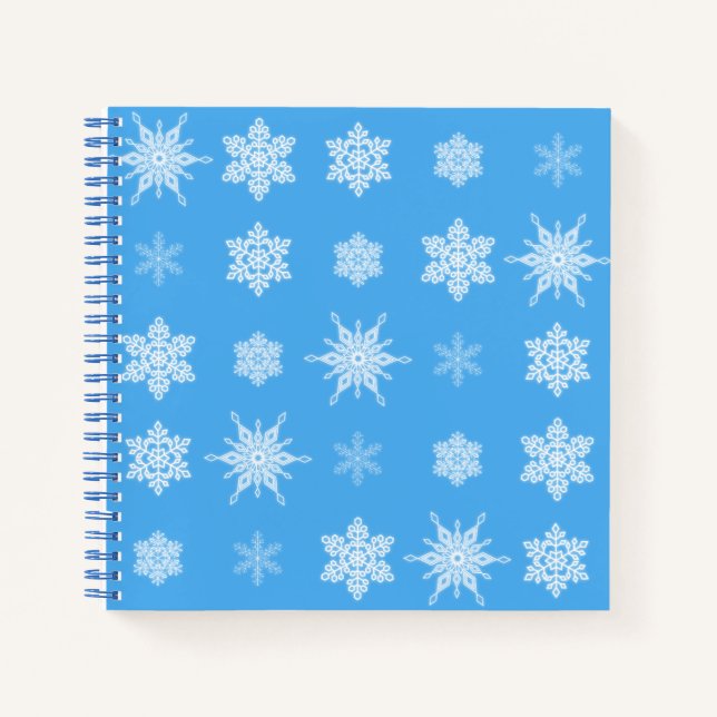 Schneeflocken Notizbuch (Vorderseite)