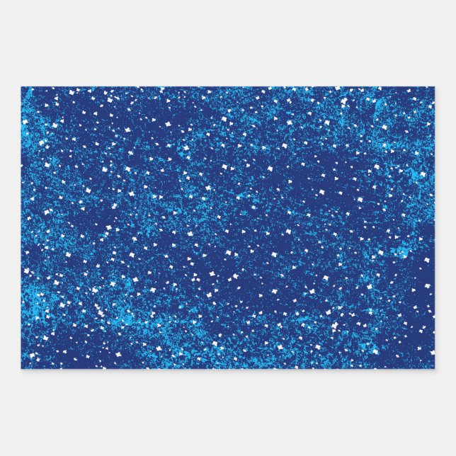 Schneeflocken, ohne Tabby Geschenkpapier Set (Vorderseite)