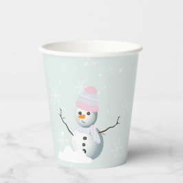 Schneeflocken Pappbecher