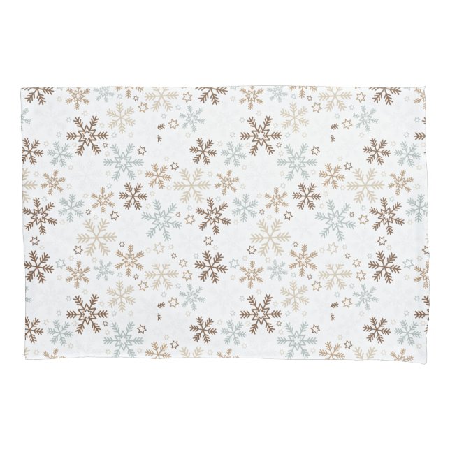 Schneeflocken Pillowcase Kissenbezug (Vorderseite)