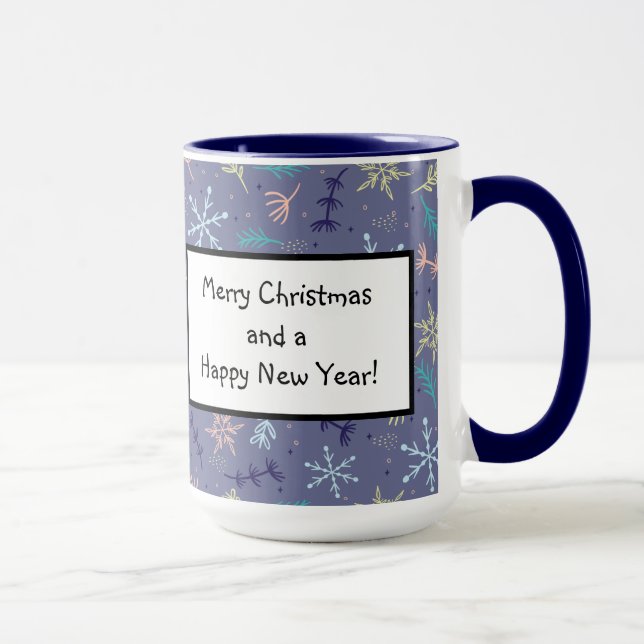 Schneeflocken Pinienbräute blühen Tasse (Rechts)