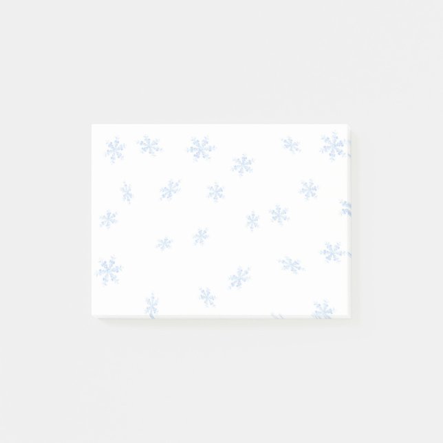 Schneeflocken Post-it Klebezettel (Vorderseite)