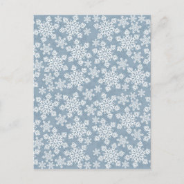Schneeflocken Postkarte