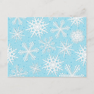 Schneeflocken, Postkarte