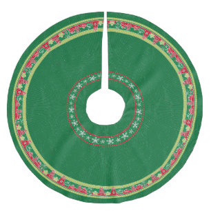 Schneeflocken & Präsentierten Baumrock Polyester Weihnachtsbaumdecke