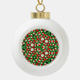 Schneeflocken-Rahmen-Ornament Keramik Kugel-Ornament