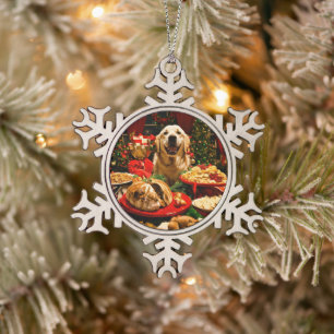 Schneeflocken-Rahmenornament Schneeflocken Zinn-Ornament