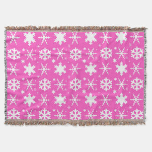 Schneeflocken Rosa Decke