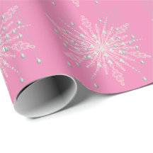 Schneeflocken rosa Diamant funkeln eleganter Winte