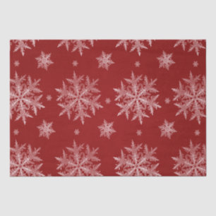 Schneeflocken Rotes Weihnachten Ferien Seidenpapier