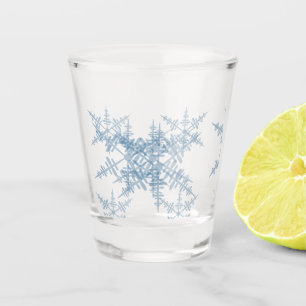 Schneeflocken Schnapsglas