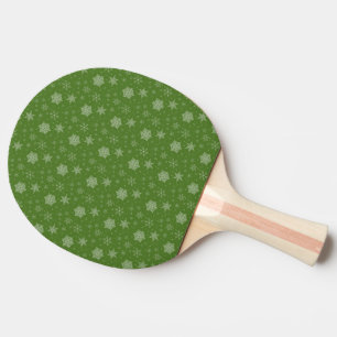 Schneeflocken Schnee Wintersaison Grüne Weihnacht Tischtennis Schläger