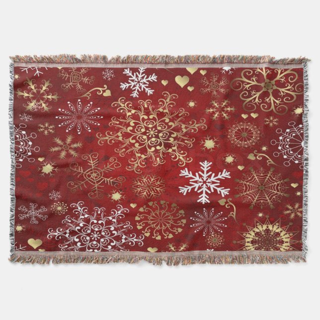 Schneeflocken/Schneeflocken Decke (Vorderseite)