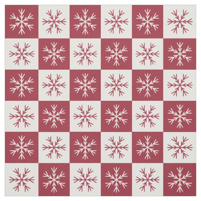 Schneeflocken-Schneeflocken Stoff (Muster)