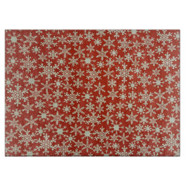 Schneeflocken Schneidebrett
